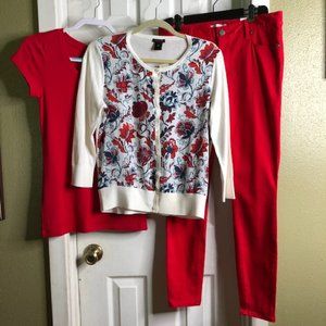 Ann Taylor Sweater, Loft Pants &Top~3pc bundle~New